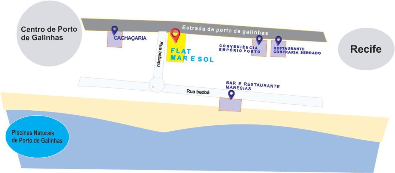 Flat Mar & Sol - Para 6 Pessoas Διαμέρισμα Pôrto das Galinhas Εξωτερικό φωτογραφία